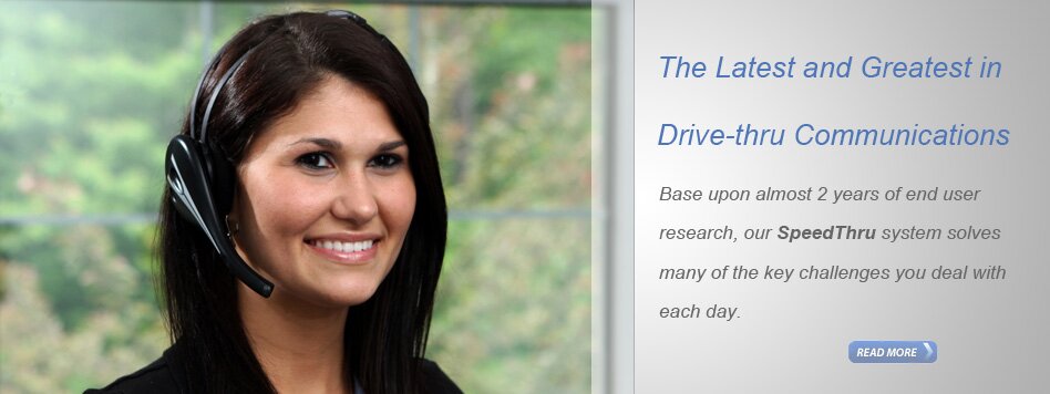 SpeedThru Drive-thru headset and communication system